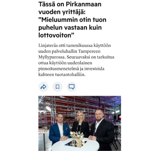 linjateräs aamulehti