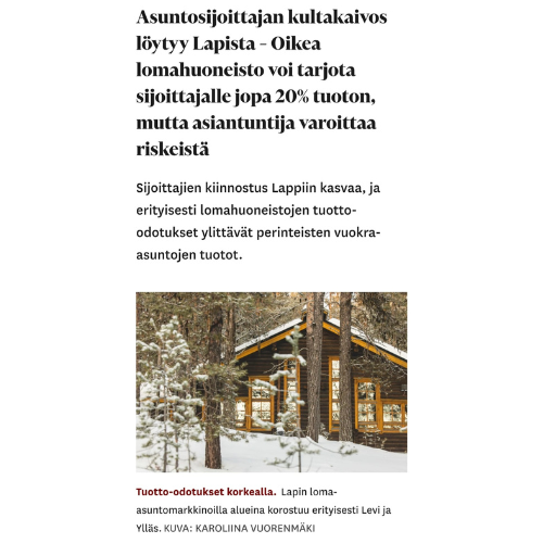 talouselama kotisome